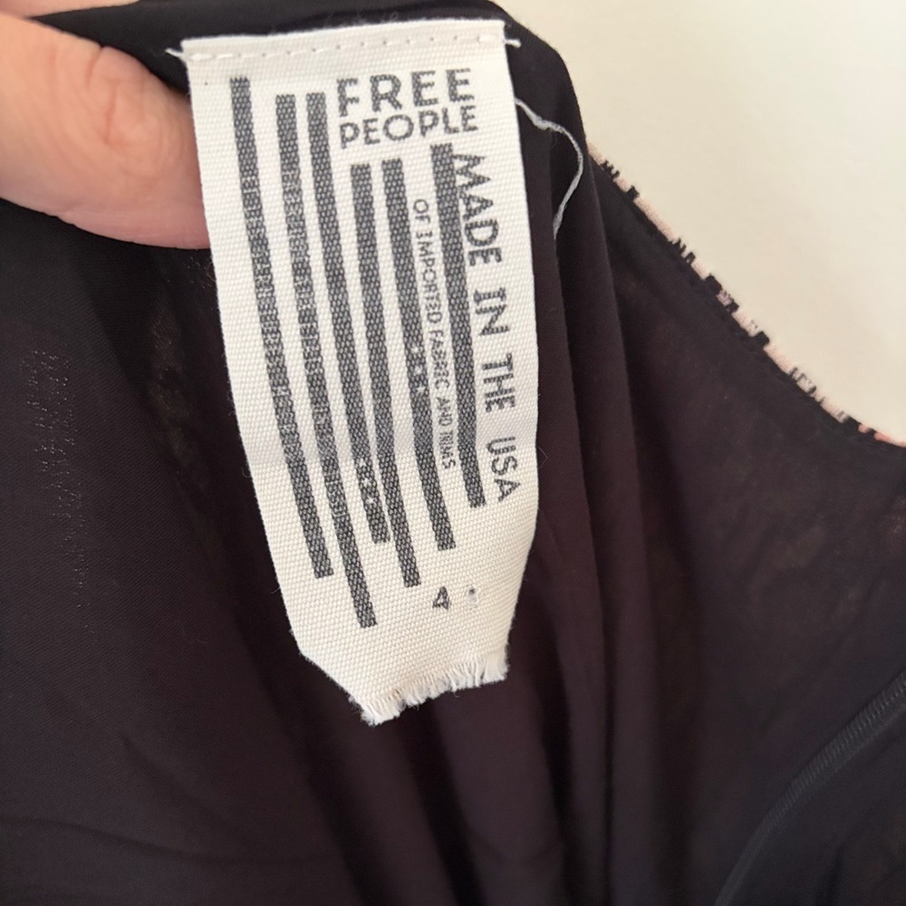 Free People One-Shoulder Printed Mini Dress in Neutral Geo - Picture 7 of 9